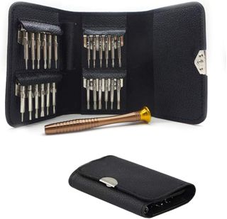 25-in-1 tragbares Schraubendreher-Reparatur-Toolkit inkl Pentalobe, Torx, Phillips Schraubenzieher - für Computer, MacBook, Tablets, PC-Laptops,Mobiltelefone, Uhren, Brillen