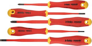 Felo Schraubendreher Satz VDE, E-Slim ERGONIC, 5-tlg SL, PH Felo Jgo Multicolor