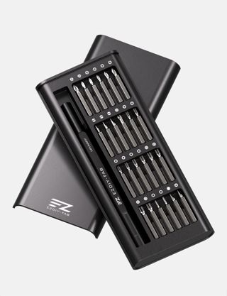 EZDIY-FAB 24-in-1 Präzisions Schraubendreher Set, Magnetisches Bit-Set mit 56HRC Stahlbits, Drehbarer Griff Schraubendreher für PC Bau, Elektronikreparatur, Laptop, Handy, DIY