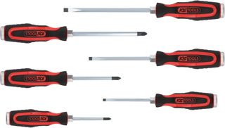 KS Tools 151.1160 ERGOTORQUEmax Schlagkappen-Schraubendreher-Satz, 6-tlg. Schlitz, PH