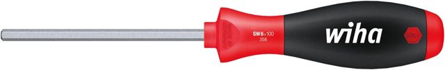 Wiha Schraubendreher SoftFinish® Sechskant mit Sechskantklinge (32265) 2 x 60 mm ergonomischer Griff für kraftvolles Drehen, Allrounder für Industrie und Handwerk