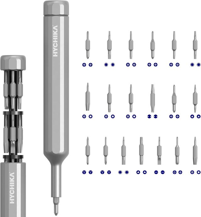 HYCHIKA 39 in 1 Feinmechaniker Schraubendreher Set - 39-in-1 Screwdriver Set IDEAL FÜR Elektronik | Brillen | Uhren | Spielzeug | Hobbyprojekte | Fahrräder