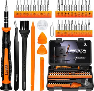 JOREST 40Pcs Feinmechaniker Schraubendreher Set, Mini Werkzeug Kit mit Torx T1 T2 T3 T4 T5, TR6 T7 T8 T9 T10 T15, Triwing Y00, Stern P2 P5, -1.0/2.0, usw, für Switch, PS4, Laptop, Xbox, Brillen, Uhren