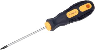 sourcing map Torx Schraubendreher, T5 Magnetischer Stern Schraubendreher mit 3" CR-V Schaft und schwarz blauem Griff