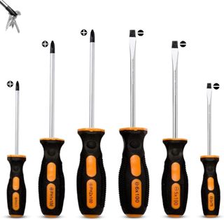 Brackit Schraubendreher-Set 6-teilig – Chrom-Vanadium mit Magnetspitze