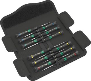 Wera Kraftform Micro Elektroniker Schraubendrehersatz, 12-teilig, Mehrfarbig, 05073675001