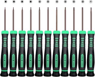 11-teiliges Torx-Schraubendreher-Set Mit Magnetischer Spitze professionelle Reparaturwerkzeuge SternSchraubendreher Geeignet für die Reparatur von Xbox iPhone PS3/4/5 MacBook Uhren anderen Geräten