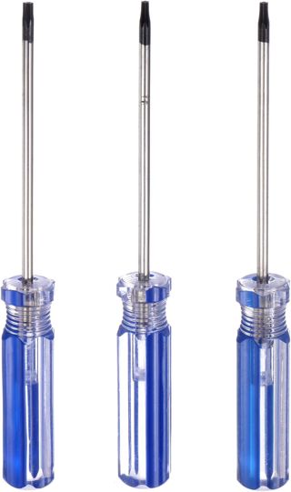 QUARKZMAN 3 Stück Magnetische Torx-Schraubendreher 75mm Länge Blau