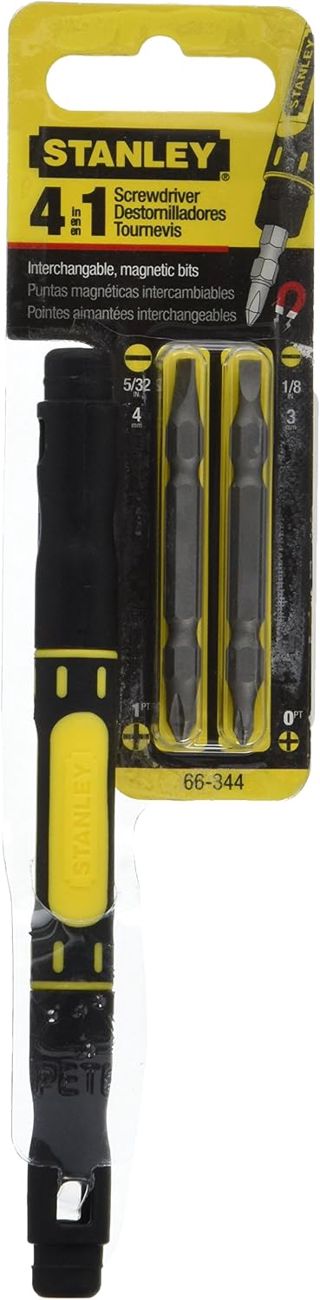 Stanley 4-in-1 Bi-Material Schraubendreher, 6 Stück, Kreuzschlitz, Heimwerker
