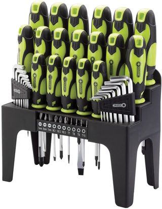 Draper 78619 Schraubendreher, Sechskantschlüssel und Bit-Set, Grün, 44-teilig