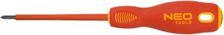 NEO TOOLS Profi Elektriker Schraubendreher Kreuzschlitz SVCM-Stahl PH1 x 80