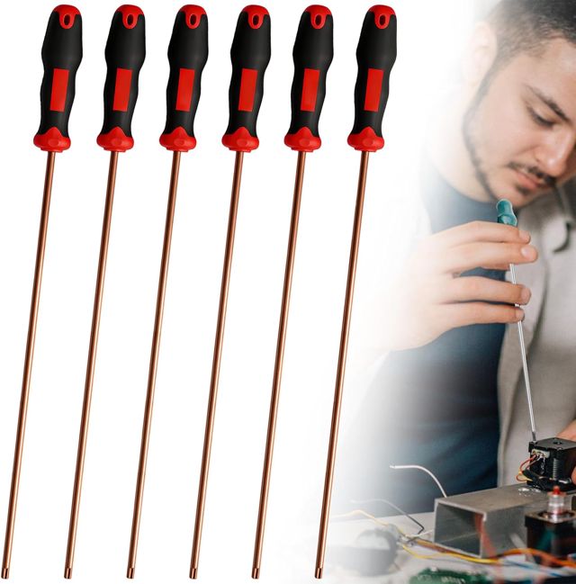 Torx-Schraubendreher Set Extra Lang 6-tlg, Schraubendreher Magnetisch, Lange Sternschraubendreher Klingenlänge 300mm, ‎Schraubenzieher Set, Profi Schraubenzieher Set,T10,T15,T20,T25,T27,T30
