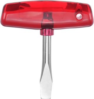 QUARKZMAN T-Griff 10mm Schlitz Schraubendreher mit Flach Kopf Ergonomischer