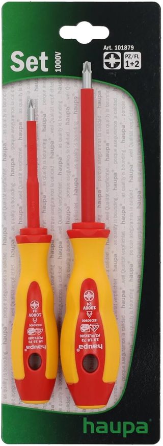 Haupa 101879 Pozidriv/Fluorescent Schraubendreher-Set (2 Stück)