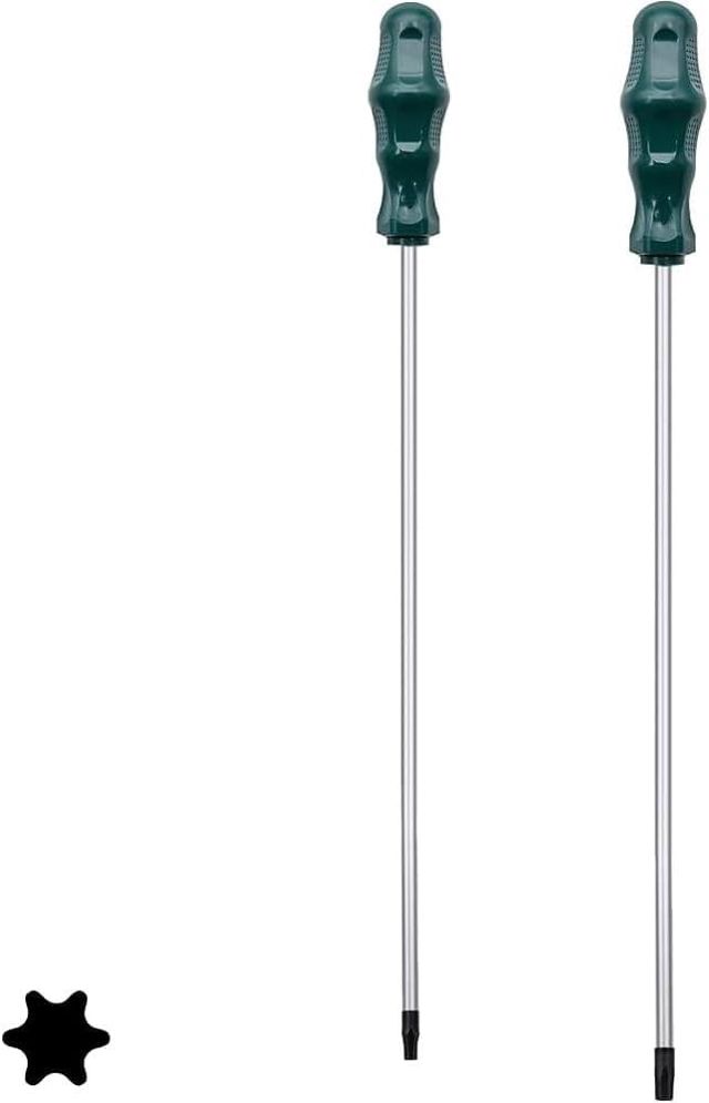 Extra Langes Torx-Schraubendreher-Set T15 T20 T25, Fixinus 12-Zoll-Magnet-Torx-Schraubendreher mit Loch, 300 mm Länge
