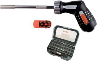 Bahco 808050P-59/S31 Bit-Ratschen-Schraubendreher-Set mit Pistolengriff 32-teilig