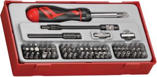 Tengtools Ttmd74 Set Ratschen-Schraubendreher für Bits