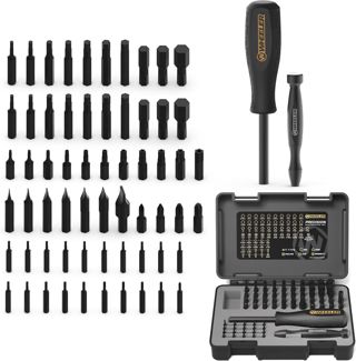 Wheeler SAE/Metrisches Sechskant- und Torx-Schraubendreher-Set mit magnetischem Schraubendreher, Tragetasche, mehrere Bit-Typen für den Büchsenmacher-Umbau und die Wartung