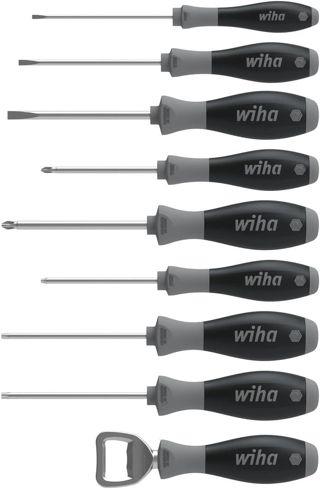 Wiha 85 Jahre Jubiläumsedition Schraubendreher Set 8,5-tlg limitiert (3xSchlitz, 2xPhillips, 3xTORX, 1xFlaschenöffner)