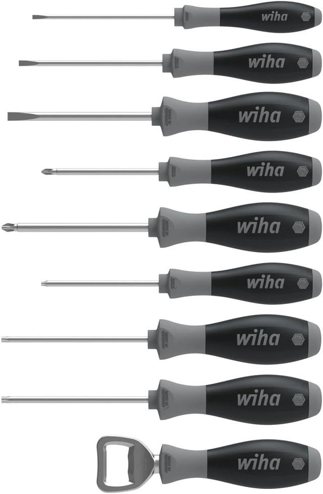 Wiha 85 Jahre Jubiläumsedition Schraubendreher Set 8,5-tlg limitiert (3xSchlitz, 2xPhillips, 3xTORX, 1xFlaschenöffner)