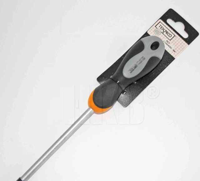 HKB ® 1 Stück Schraubendreher Torx, T45, 8x130mm, Chrom-Vanadium, PP 52164, TÜV/GS, ergonomischer Handgriff aus Kunststoff, Hersteller TEKNICO, Artikel-Nr. 00445