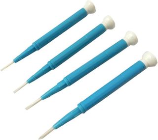 Keramik-Schraubendreher-Set, isoliert, flache und Kreuzschlitz-Treiber mit antistatischem Kunststoffgriff, 4-teiliges Präzisions-Reparaturwerkzeug für Elektronik (4 Stück)