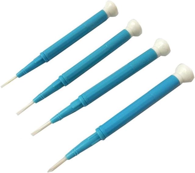 Keramik-Schraubendreher-Set, isoliert, flache und Kreuzschlitz-Treiber mit antistatischem Kunststoffgriff, 4-teiliges Präzisions-Reparaturwerkzeug für Elektronik (4 Stück)