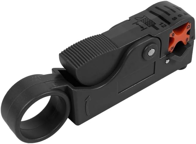 Rotierendes Abisolierwerkzeug für Koaxialkabel - 1 Stück, für RG6/RG59/62/RG58