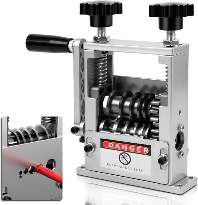 Kabelschälmaschine, Orifesio Manuelle Kabelabisoliermaschine mit 6 Kanälen und 5 Klingen, Kabel Abisolierer Maschine für 3-17 mm Kabel, Elektrische Abisolierwerkzeug Kupferdraht Recycling