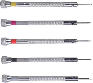 Präzises Schraubendreher-Handwerkzeug, 0,8–1,6 mm, geeignet für Uhrenreparatur-Hobbyisten, professionelle in verschiedenen Größen, 5 Stück