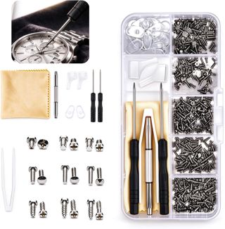 500 Stueck Brillenschrauben Brillen Reparatur Set Schraubendreher Pinzette