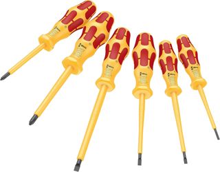 Wera '05051576001 1060 i/1065 i/6 Schraubendrehersatz Kraftform VDE, 6-teilig, Gelb/Rot