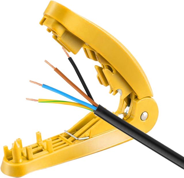 Abisoliergerät für Computernetzwerke, Abisolierwerkzeug für Kabel