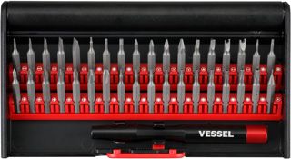 Vessel 9836 Stück Präzisions-Schraubendreher-Bits für Uhren, Brillen, Kamera, Smartphone, Tablet, Spielekonsole