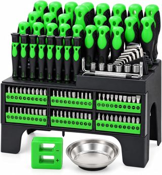 Magnetisches Schraubendreher-Set, inklusive Torx-Mini-Präzisions-Schraubendreher, Magnetspitzen-Design, Präzisions- und Standard-Werkzeuge mit Kunststoffregalen für Reparaturen, Heimwerker, Handwerk,