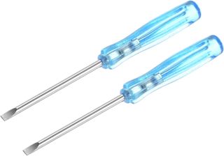 sourcing map 2 Stk, Mini- Schlitzschraubendreher, 2,0mm Flachkopf, 65mm Länge für die Reparatur kleiner Geräte