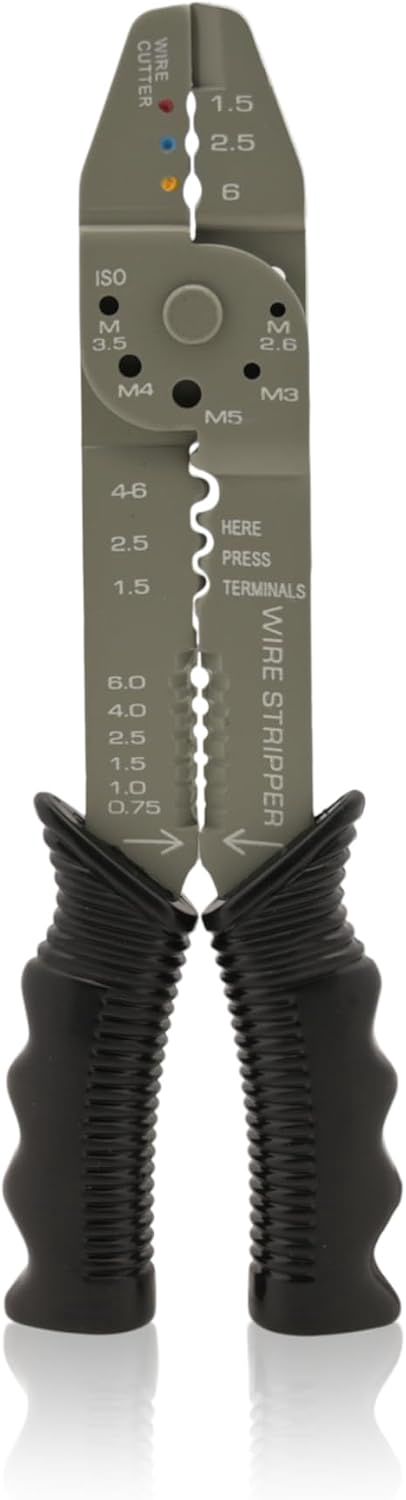Crimpwerkzeug für Kabelschuhe mit Isolation Presszange für Flachstecker Crimpzange JSWZG105