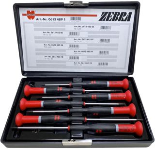 Würth Zebra TX Feinmechaniker Schraubendreher Set mit Box 7-teilig Uhrmacher Elektronik Handyreparatur 06134891