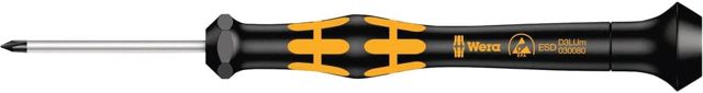 Wera 1572 ESD Kraftform Micro Schraubendreher für Microstix-Schrauben, 0 x 40 mm, Wera 05030083001