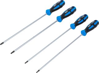 BGS 74541 | Schraubendreher-Satz extra lang | T-Profil (für Torx) | 4-tlg.