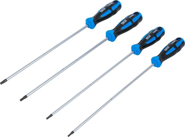 BGS 74541 | Schraubendreher-Satz extra lang | T-Profil (für Torx) | 4-tlg.