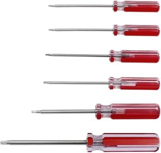 6 stücke Dreieck-Schraubendreher-Set, magnetische Dreieck-Schraubendreher-Bits 1,8 mm / 2,0 mm / 2,3 mm / 2,7 mm / 3,0 mm / 4,2 mm Schraubendreher-Reparaturwerkzeug für Spielzeug und Batteriewechsel