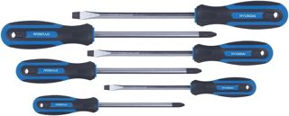 Schraubendreherset 59407, Hyundai (6-teilig, Schraubendreher, Schraubenzieher, magnetisch, Chrom-Vanadium)