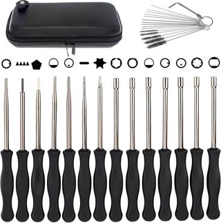 14pcs Vergaser-Einstellwerkzeug, Schraubendreher, Motorrad Vergaser, Reinigungsset, Kommt mit Aufbewahrungsbox und Reinigungsbürste, Praktische Geschenke für Autofans und Profis
