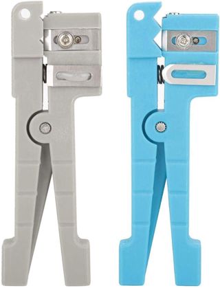 45 163 45 162 Koaxialkabel Glasfaser Abisolierzange Kabelschneider Crimper Abisolierwerkzeug für die Industrie zum Abisolieren von Simplex Fasern aus einer Vielzahl von Glasfaserkabeln(45 162+45 163)