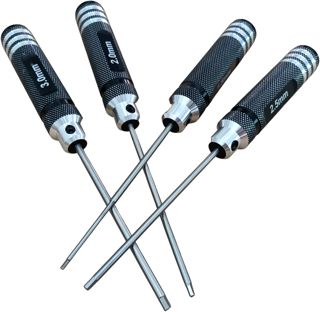 4er-Pack Sechskant Schraubendreher Set 1,5mm 2,0mm 2,5mm 3,0mm Schraubendreherschlüssel RC Tool Kit für RC Car Helicopter Multi-Axis Carbon Fiber Quadcopter FPV Racing Frame