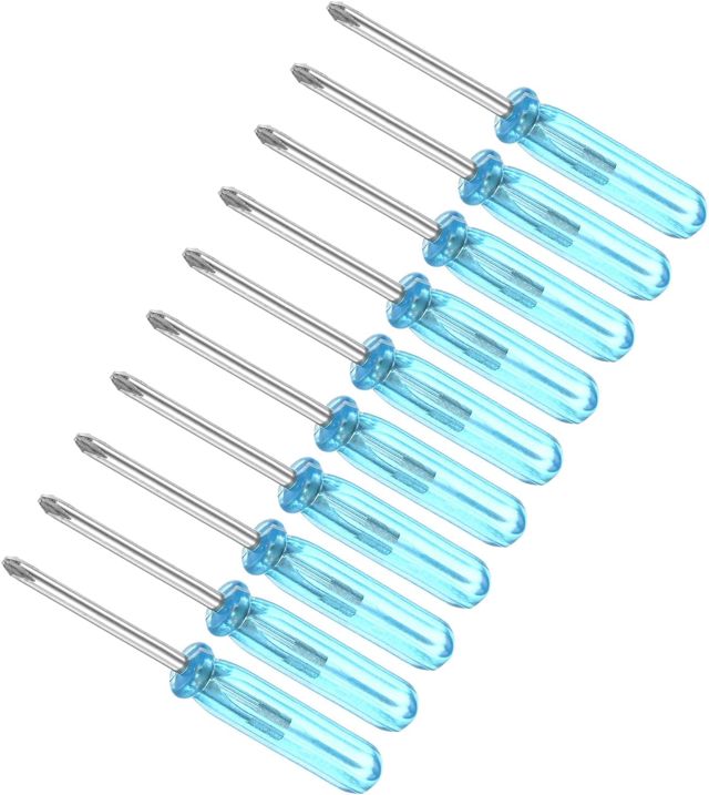 Mini Phillips Schraubendreher 2.0 mm, 45mmL Kohlenstoffstahl 10 Stück