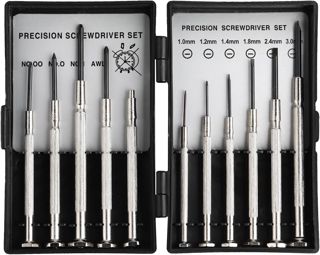 Mini Schraubenzieher Set 11 in 1, Brillen Reparatur und Uhren