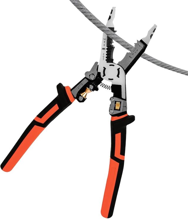 Elektrisches Abisolierwerkzeug – Abisoliergerät für Kabelzange, ergonomisches Abisolierwerkzeug für Elektrikerkabel, Heimwerker, Motorwartung und Verwendung