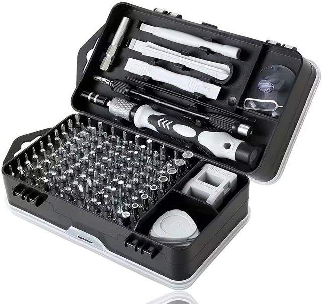 Moyata 115-in-1 Präzisionsschraubendreher Set Magnetisch, 98 Bits aus S2 Stahl, Feinmechaniker Werkzeug für Handy, Laptop, Tablet, Brille, Kamera, Schraubenzieher Set mit Aufbewahrungsbox